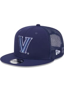 New Era Villanova Wildcats Navy Blue Evergreen Trucker 9FIFTY Mens Snapback Hat