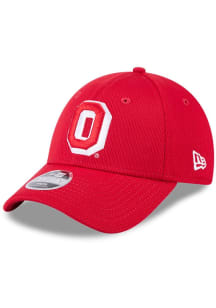 New Era Ohio State Buckeyes Red Evergreen Stretch JR 9FORTY Adjustable Toddler Hat