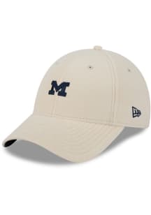 New Era Michigan Wolverines White Cozy Sherpa 9FORTY Womens Adjustable Hat
