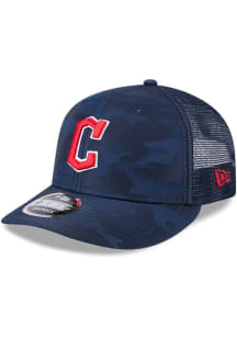 New Era Cleveland Guardians Camo LP 9FIFTY Adjustable Hat - Navy Blue