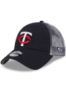 New Era Minnesota Twins Team Slick 9TWENTY Adjustable Hat - Navy Blue