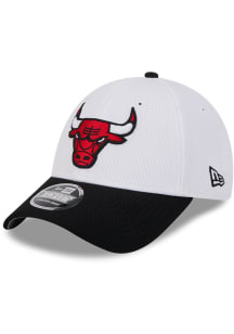 New Era Chicago Bulls 2T Dash Stretch 9FORTY Adjustable Hat - White
