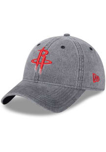 New Era Houston Rockets Rugged Team 9TWENTY Adjustable Hat - Black