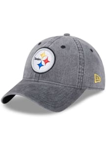 New Era Pittsburgh Steelers Rugged Team 9TWENTY Adjustable Hat - Black