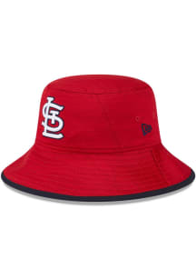 New Era St Louis Cardinals Red Tech Mens Bucket Hat