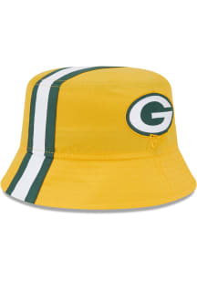 New Era Green Bay Packers Gold Helmet Mens Bucket Hat