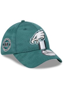 New Era Philadelphia Eagles Mens Midnight Green 2024 Sideline OTC 39THIRTY Flex Hat