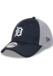 New Era Detroit Tigers Mens Navy Blue 2T Tech Neo 39THIRTY Flex Hat