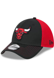 New Era Chicago Bulls Mens Black 2T Tech Neo 39THIRTY Flex Hat