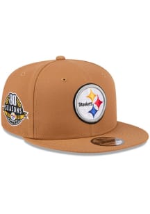New Era Pittsburgh Steelers Brown Color Pack OTC Logo 9FIFTY Mens Snapback Hat
