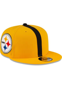 New Era Pittsburgh Steelers Gold Helmet 9FIFTY Mens Snapback Hat