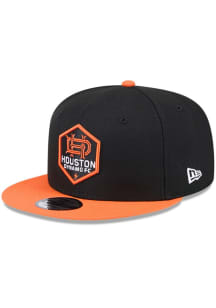 New Era Houston Dynamo Black 2T Evergreen 9FIFTY Mens Snapback Hat