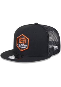 New Era Houston Dynamo Black Evergreen Trucker 9FIFTY Mens Snapback Hat