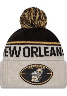 New Era New Orleans Saints Ivory 2024 Sideline Historic Sport Cuff Mens Knit Hat