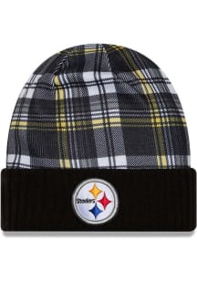 New Era Pittsburgh Steelers Black 2024 Sideline Statement Cuff Mens Knit Hat