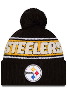 New Era Pittsburgh Steelers Black 2024 Sideline OTC Sport Cuff Mens Knit Hat