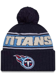 New Era Tennessee Titans Navy Blue 2024 Sideline OTC Sport Cuff Mens Knit Hat