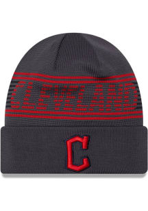 New Era Cleveland Guardians Grey MLB24 Sport CW Mens Knit Hat