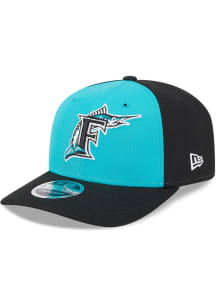 New Era Miami Marlins 1993 Cooperstown Stretch 9SEVENTY Adjustable Hat - Teal