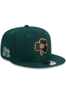 New Era Notre Dame Fighting Irish Green 9FIFTY Vintage Mens Snapback Hat