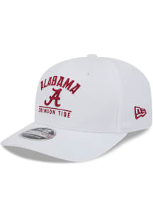 New Era Alabama Crimson Tide Stretch 9SEVENTY Style Adjustable Hat - White