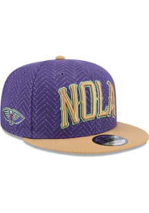 New Era New Orleans Pelicans Purple 2024 NBA City Edition 9FIFTY Mens Snapback Hat