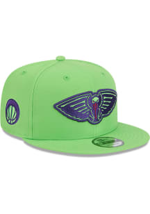 New Era New Orleans Pelicans Green 2024 NBA City Edition 9FIFTY Mens Snapback Hat