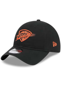 New Era Oklahoma City Thunder 2024 NBA City Edition 9TWENTY Graphic Adjustable Hat - Black