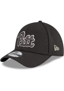 New Era Pitt Panthers Mens Black Logo Shadow 39THIRTY Flex Hat