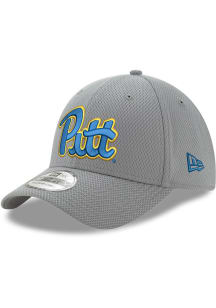 New Era Pitt Panthers Mens Grey 39THIRTY Flex Hat
