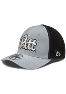 New Era Pitt Panthers Mens Grey NEO Mesh 39THIRTY Flex Hat