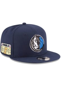 New Era Dallas Mavericks Navy Blue 2024 NBA Finals Side Patch 9FIFTY Design Mens Snapback Hat