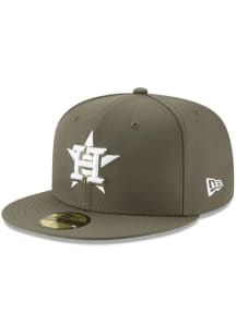 New Era Houston Astros Mens Green 59FIFTY Fitted Hat