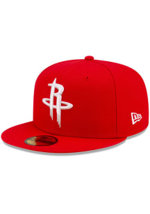 New Era Houston Rockets Mens Red 59FIFTY Fitted Hat