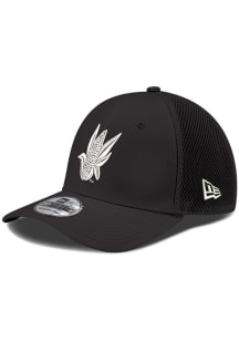 New Era Nebraska Cornhuskers Mens Black Neo 39THIRTY Classic Flex Hat