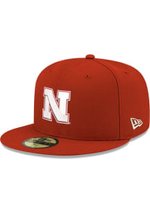 New Era Nebraska Cornhuskers Mens Red 59FIFTY Fitted Hat