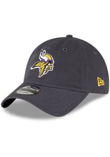 New Era Minnesota Vikings Core Classic 9TWENTY Adjustable Hat - Charcoal