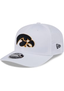 New Era Iowa Hawkeyes Perform Stretch 9SEVENTY Adjustable Hat - White
