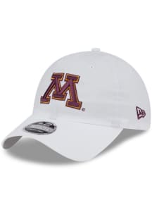 New Era Minnesota Golden Gophers Ripstop Stretch Snap 9TWENTY Adjustable Hat - White