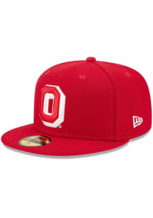 New Era Ohio State Buckeyes Mens Red Evergreen 59FIFTY Fitted Hat
