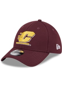 New Era Central Michigan Chippewas Mens Maroon Evergreen Dash Mark 39THIRTY Flex Hat