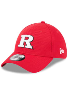 New Era Rutgers Scarlet Knights Mens Red Evergreen Dash Mark 39THIRTY Flex Hat