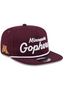 New Era Minnesota Golden Gophers Maroon Team Text Golfer Mens Snapback Hat