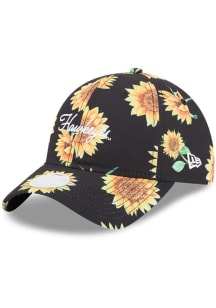 New Era Iowa Hawkeyes Black Sunflower 9TWENTY Womens Adjustable Hat