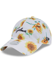 New Era Iowa State Cyclones White Sunflower 9TWENTY Womens Adjustable Hat