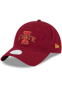 New Era Iowa State Cyclones Cardinal Evergreen Glitter 9TWENTY Womens Adjustable Hat