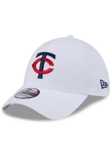 New Era Minnesota Twins Mens White Evergreen Team Classic 39THIRTY Flex Hat