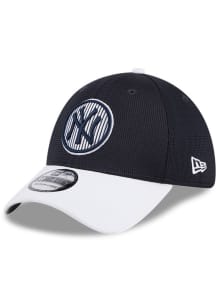 New Era New York Yankees Mens Navy Blue 2025 Batting Practice 39THIRTY Flex Hat