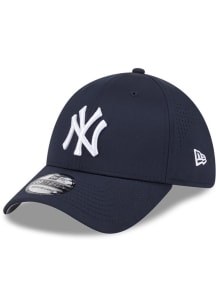 New Era New York Yankees Mens Navy Blue Mid Perf 39THIRTY Flex Hat