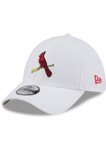 New Era St Louis Cardinals Mens White Evergreen Team Classic 39THIRTY Flex Hat